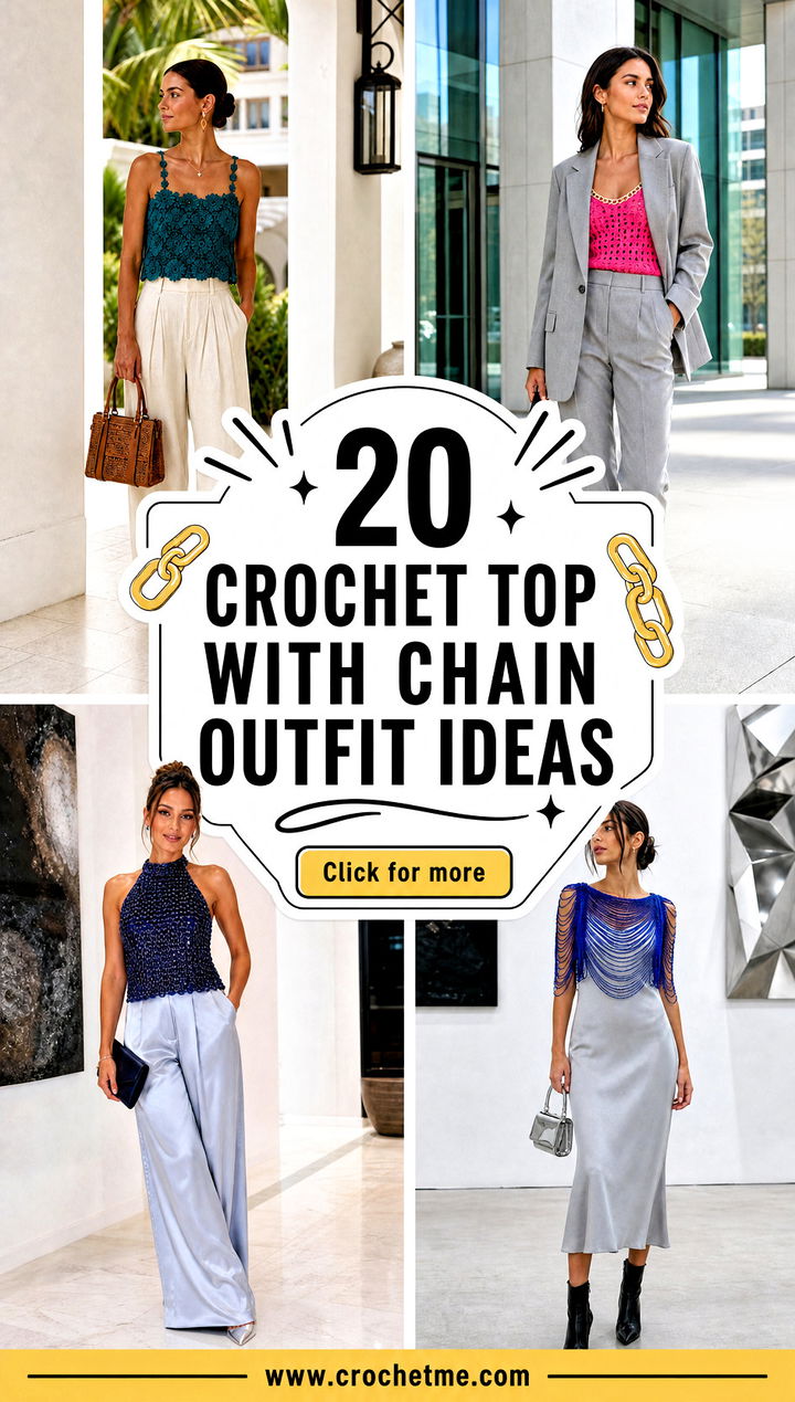 20 Crochet Top With Chain outfit ideas - 20 Crochet Top With Chain outfit ideas