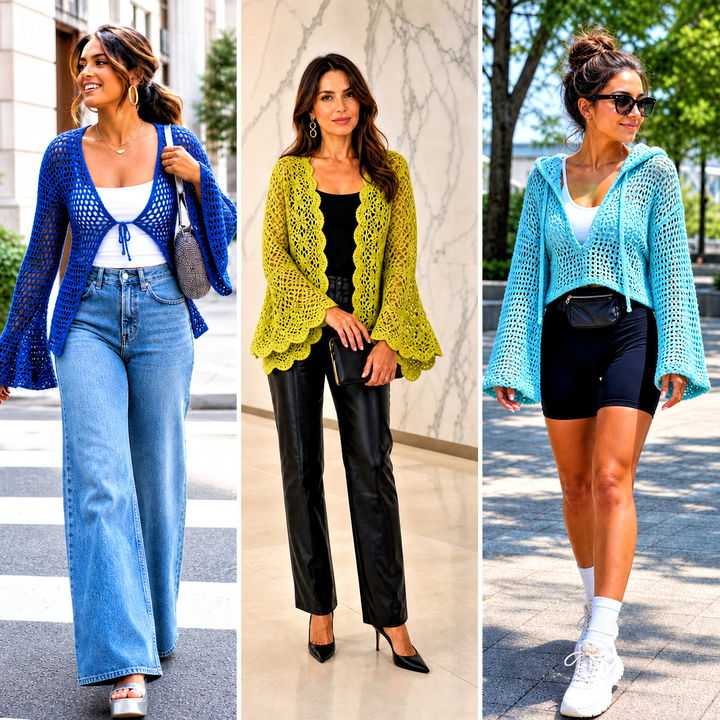 20 Crochet Top With Flare Sleeves Outfit Ideas for Boho Style