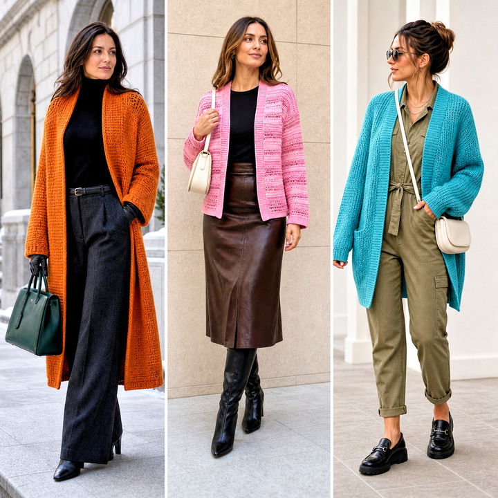 20 Crochet Tunisian Cardigan Outfit Ideas for Cozy Chic Style