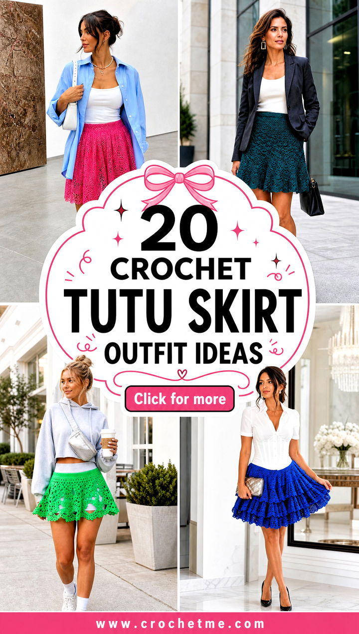 20 Crochet Tutu Skirt outfit ideas - 20 Crochet Tutu Skirt outfit ideas