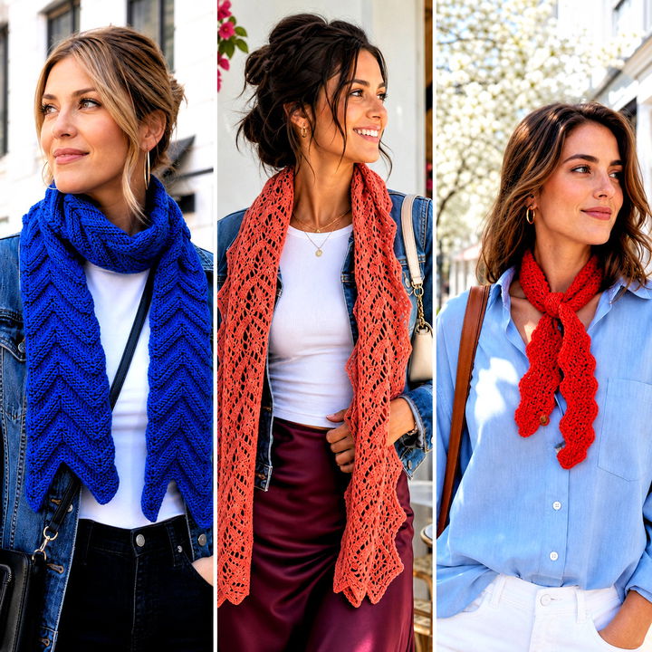 20 Crochet Zig Zag Scarf outfit ideas