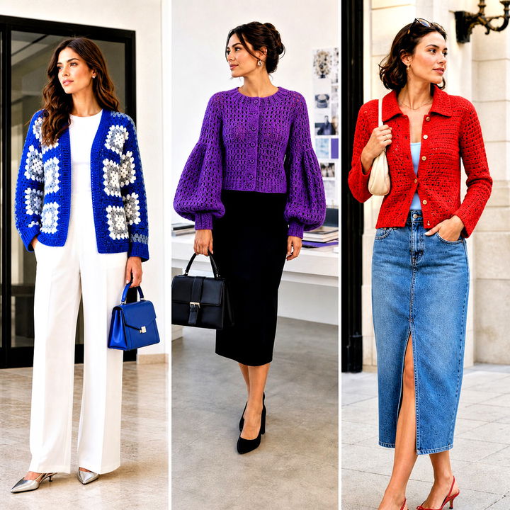 20 Dk Crochet Cardigan Outfit Ideas for Easy Everyday Layering