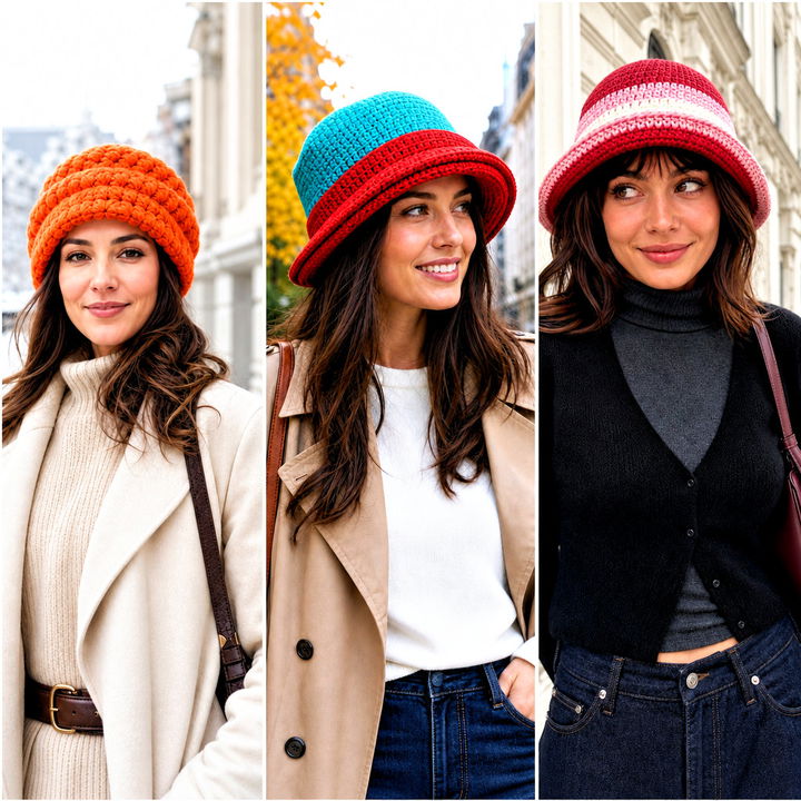20 Double Brim Crochet Hat Outfit Ideas for Cozy Winter Style