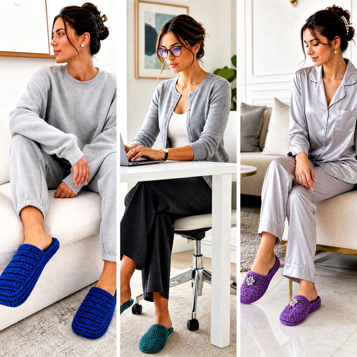 20 Easy Crochet Slippers From a Rectangle Outfit Ideas to Try