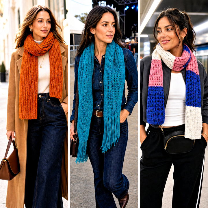 20 Easy Tunisian Crochet Scarf Outfit Ideas for Chic Layers