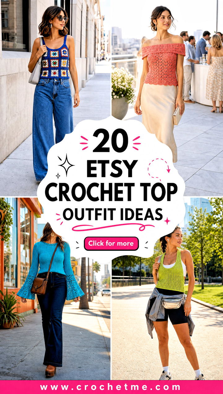20 Etsy Crochet Top outfit ideas - 20 Etsy Crochet Top outfit ideas