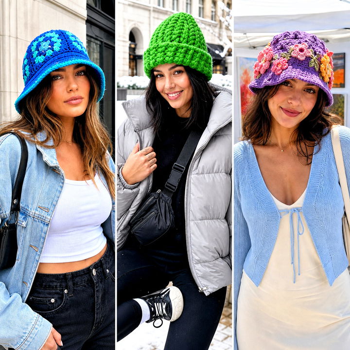 20 Fancy Crochet Hat outfit ideas