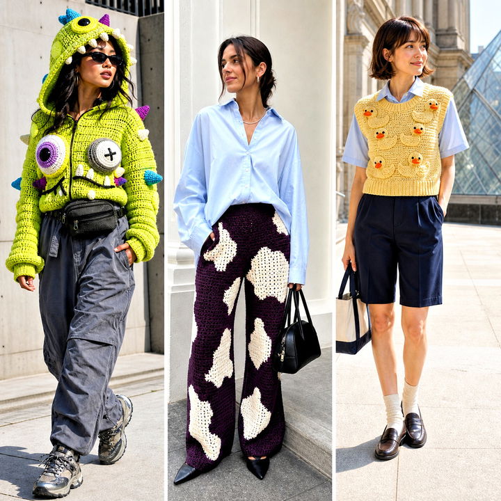 20 Funny Crochet Clothes and Outfit Ideas for Playful Style