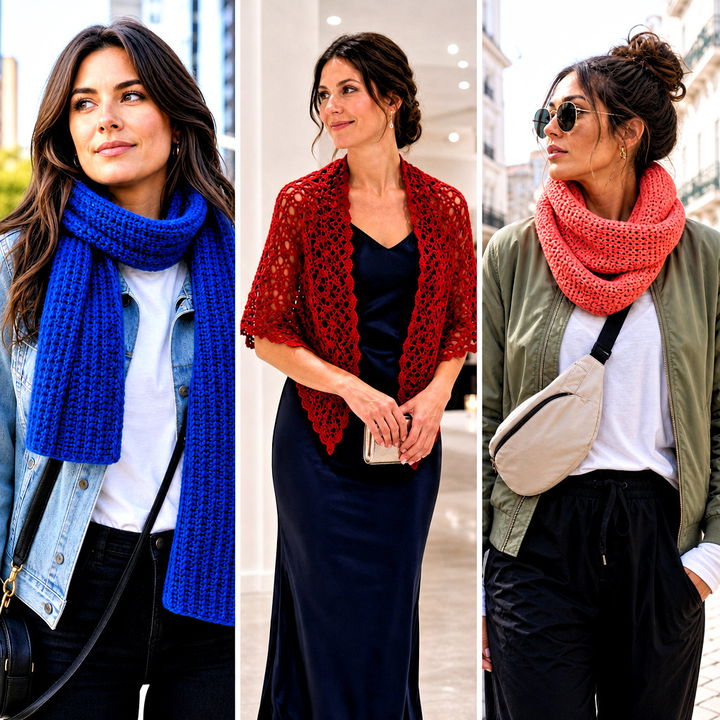 20 Half Double Crochet Scarf Outfit Ideas for Cozy Days