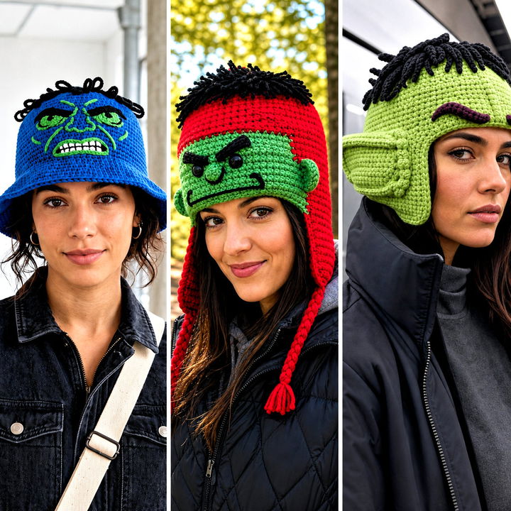 20 Hulk Crochet Hat Outfit Ideas for Marvel Fans to Try
