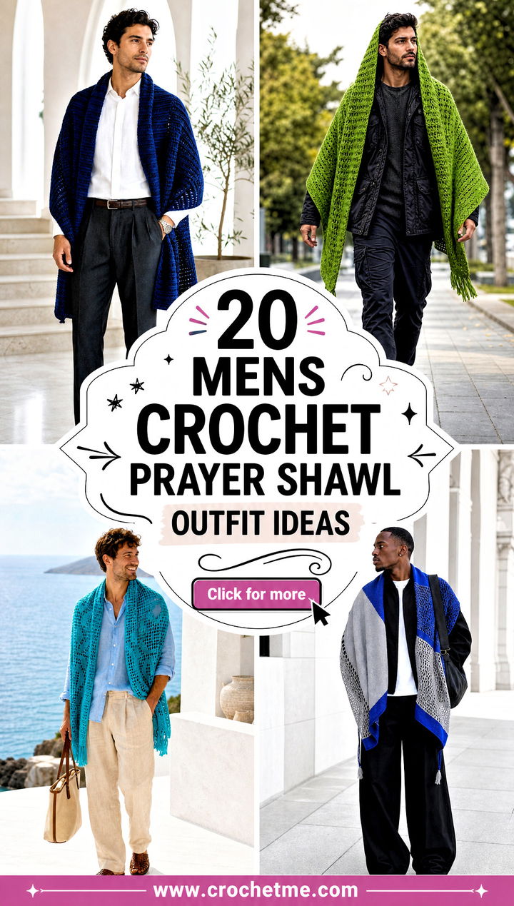20 Mens Crochet Prayer Shawl outfit ideas - 20 Mens Crochet Prayer Shawl outfit ideas