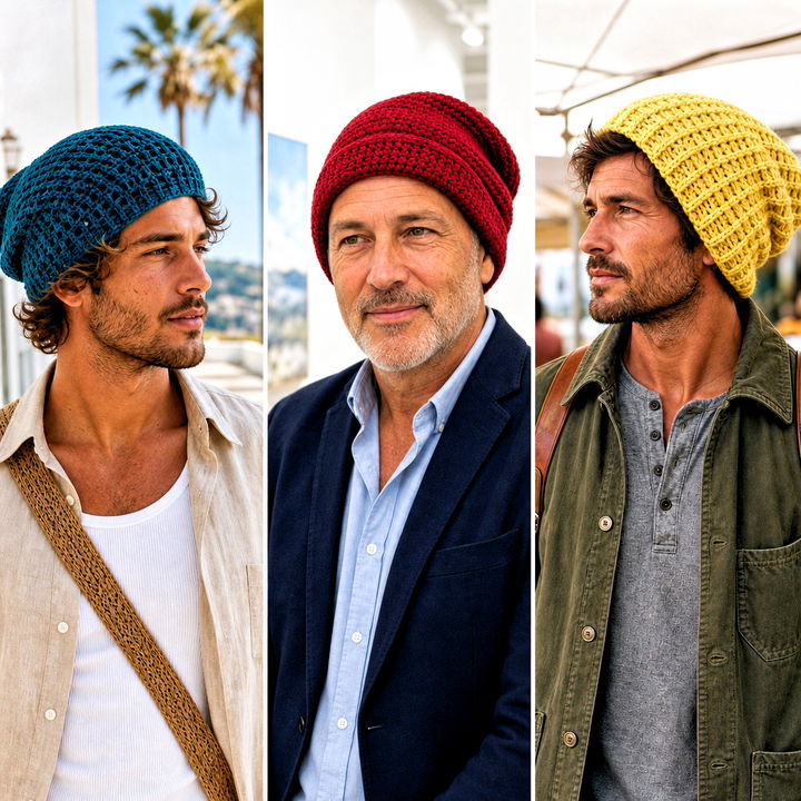 20 Mens Slouch Crochet Beanie Outfit Ideas for Cozy Weekends