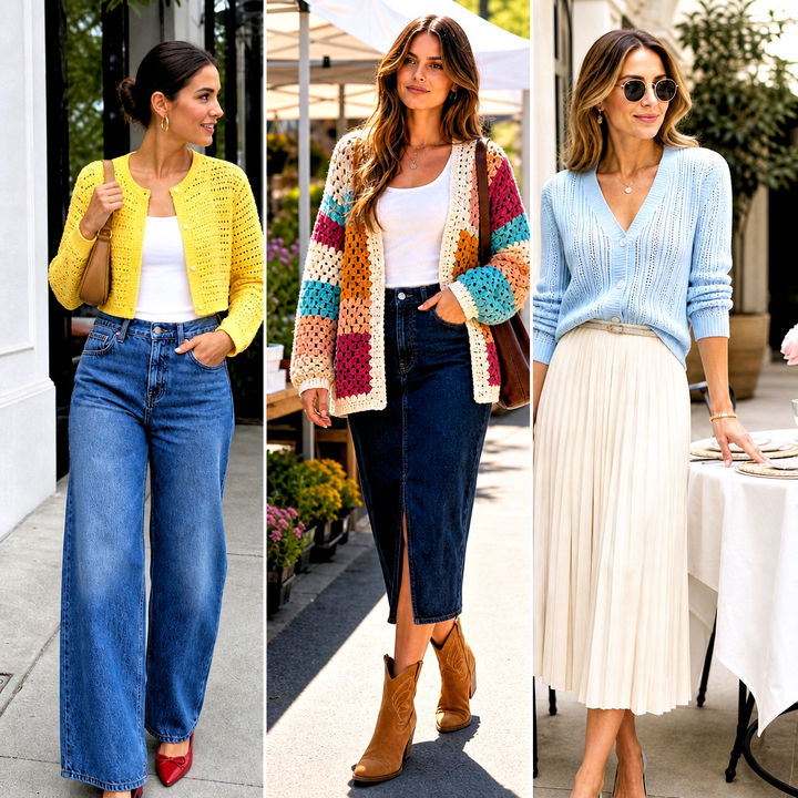 20 Modern Crochet Cardigan Outfit Ideas for Cozy-Chic Style