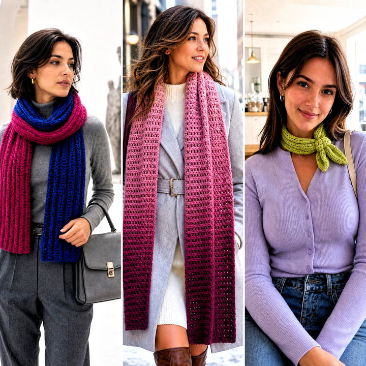 20 Ribbed Crochet Scarf Outfit Ideas for Cozy Winter Style