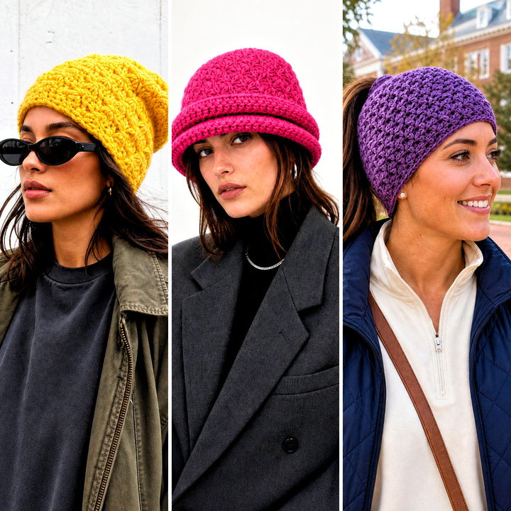 20 Star Stitch Crochet Beanie Outfit Ideas for Cozy Winter
