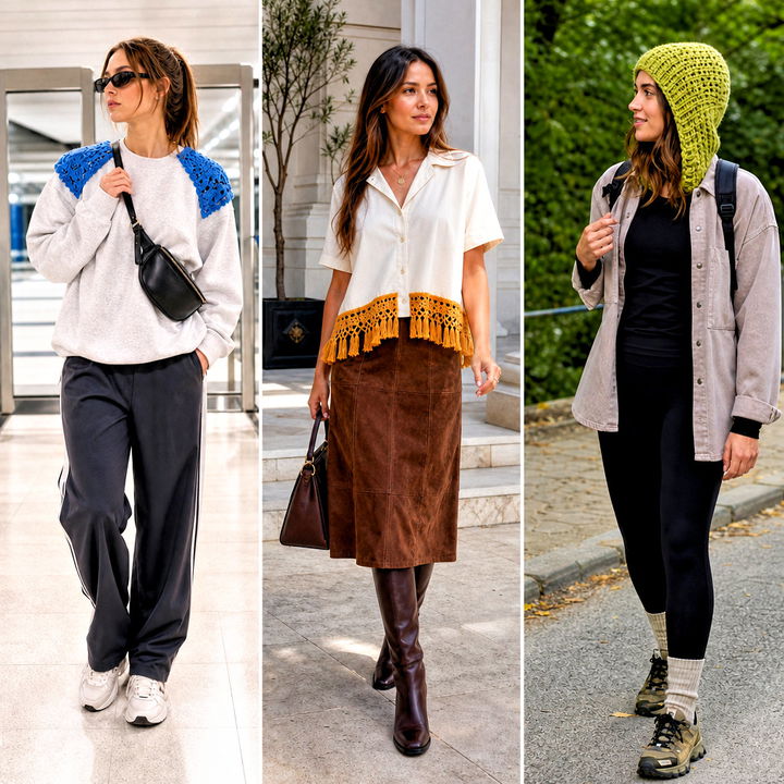 20 Upcycle Shirt With Crochet Outfit Ideas for Eco-Chic Style