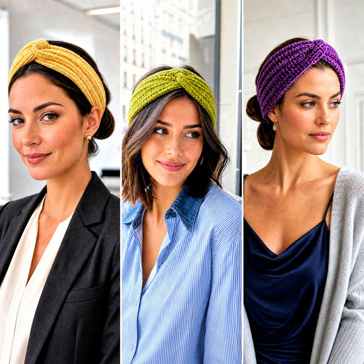 20 Velvet Twist Crochet Headband Outfit Ideas for Cozy Chic Style