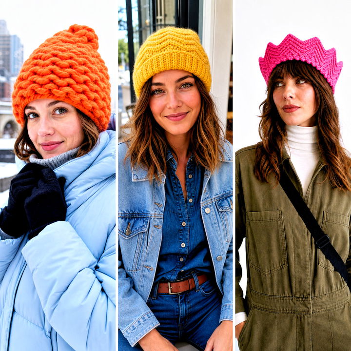 20 Wavy Crochet Beanie Outfit Ideas for Playful Winter Style