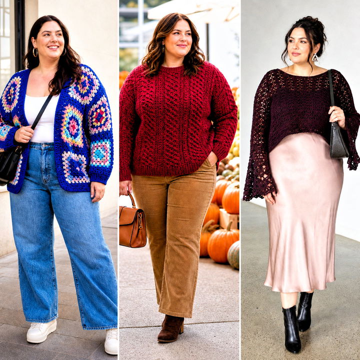 20 XL Crochet Sweater Outfit Ideas for Effortless Cozy Style