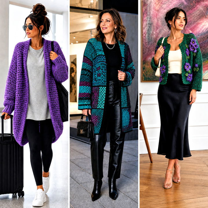 20 Bohemian Crochet Cardigan Outfit Ideas for Relaxed Boho Style