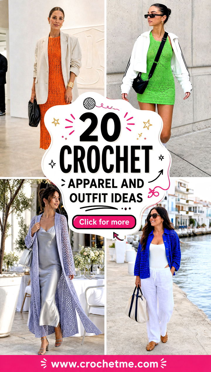 20 crochet apparel and outfit ideas - 20 crochet apparel and outfit ideas