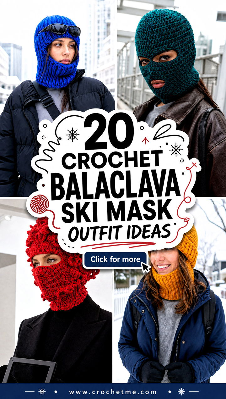 20 crochet balaclava ski mask outfit ideas - 20 crochet balaclava ski mask outfit ideas