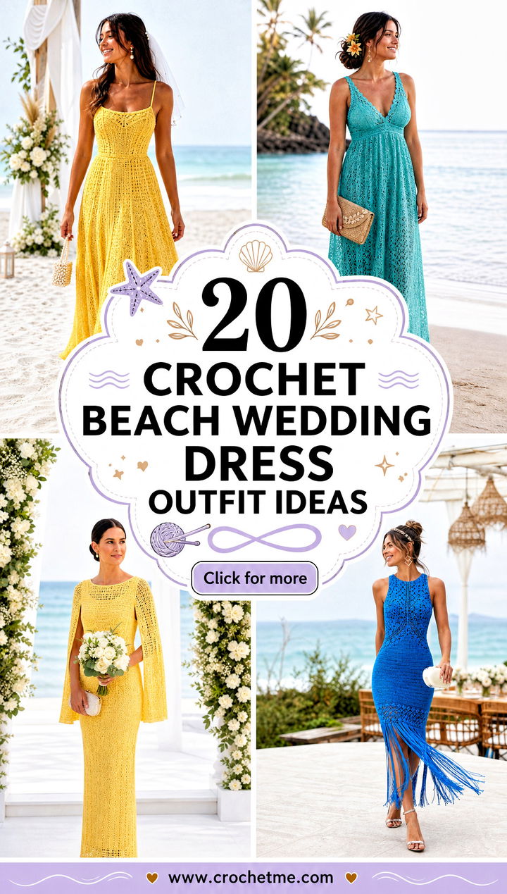 20 crochet beach wedding dress outfit ideas - 20 crochet beach wedding dress outfit ideas