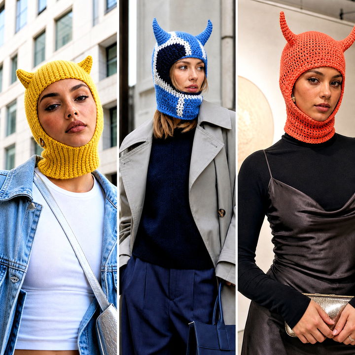 20 Crochet Devil Horn Balaclava Outfit Ideas With Edgy Style