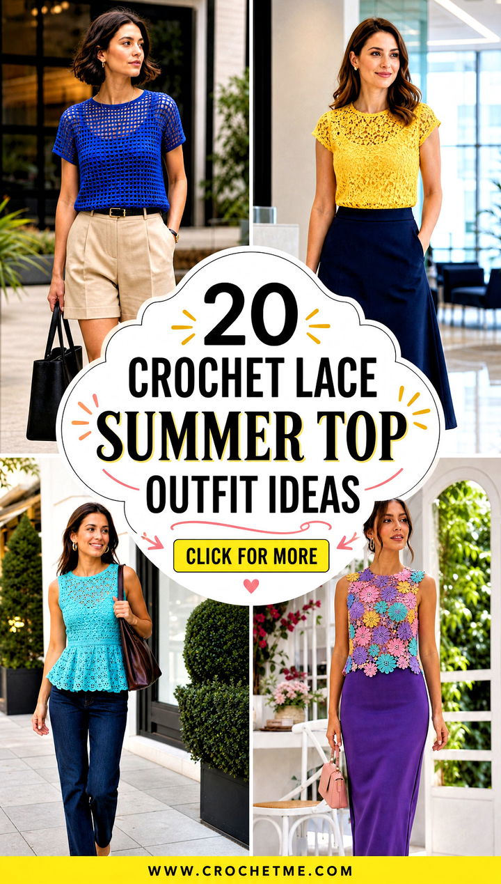 20 crochet lace summer top outfit ideas - 20 crochet lace summer top outfit ideas