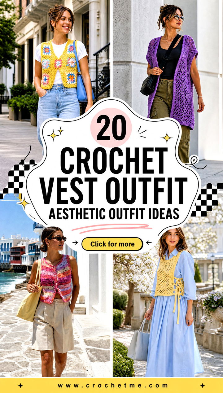 20 crochet vest outfit aesthetic outfit ideas - 20 crochet vest outfit aesthetic outfit ideas
