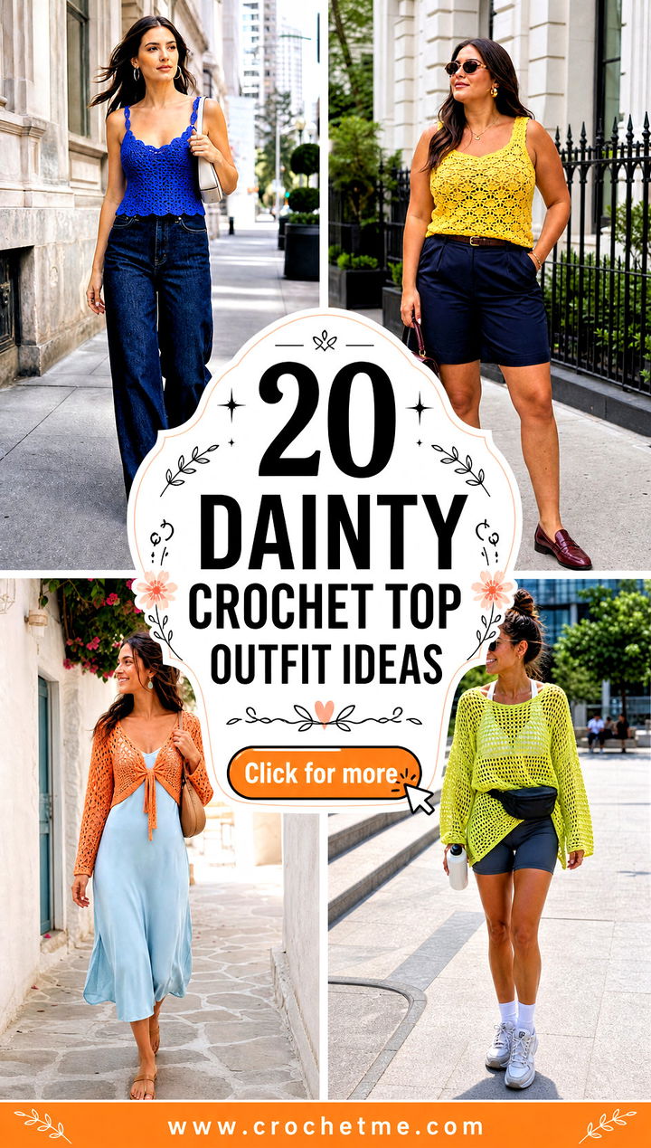 20 dainty crochet top outfit ideas - 20 dainty crochet top outfit ideas