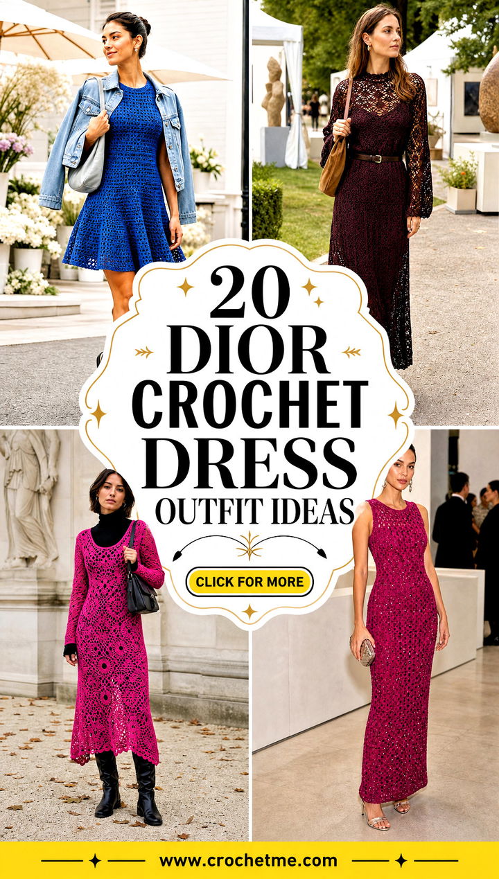 20 dior crochet dress outfit ideas - 20 dior crochet dress outfit ideas