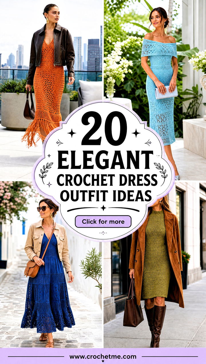 20 elegant crochet dress outfit ideas - 20 elegant crochet dress outfit ideas