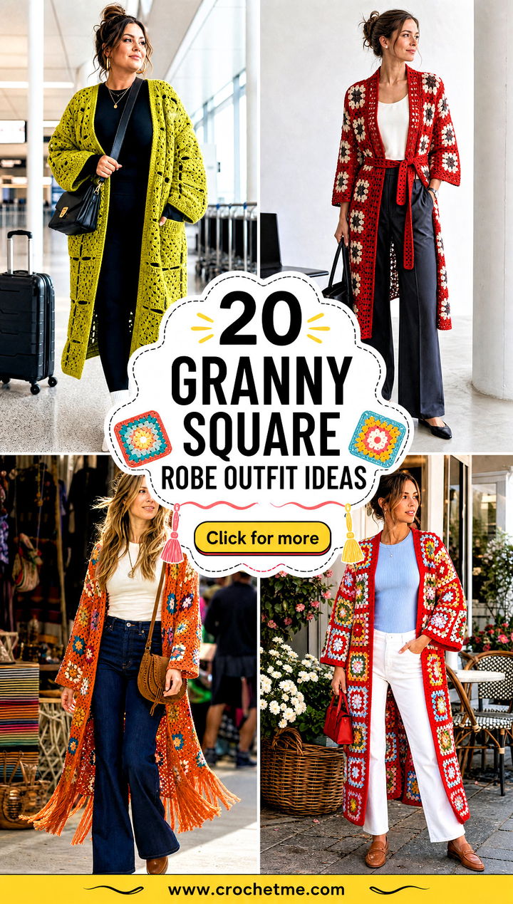 20 granny square robe outfit ideas - 20 granny square robe outfit ideas