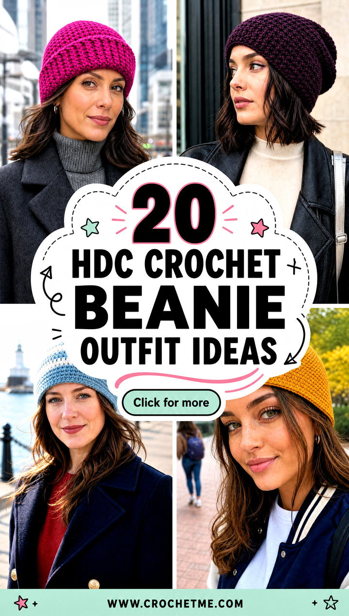 20 hdc crochet beanie outfit ideas - 20 hdc crochet beanie outfit ideas