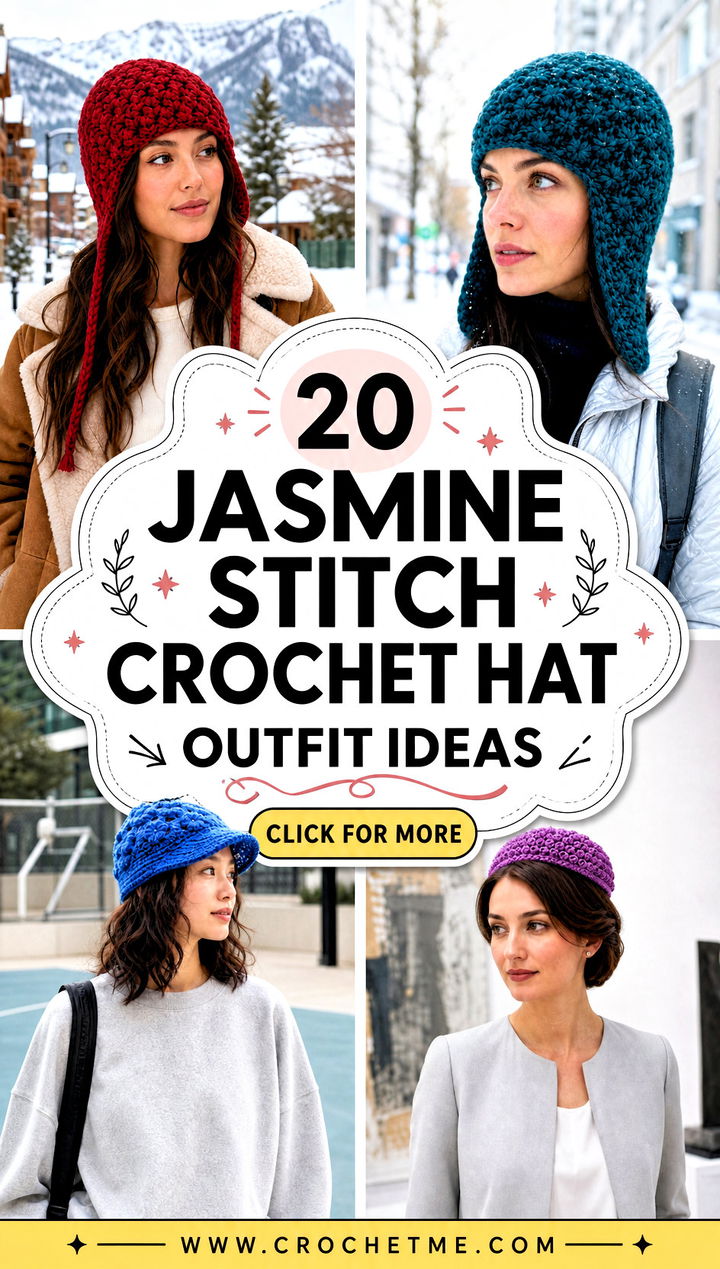 20 jasmine stitch crochet hat outfit ideas - 20 jasmine stitch crochet hat outfit ideas