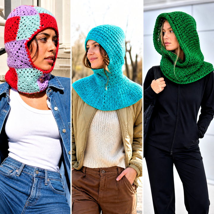 20 Loose Crochet Balaclava Outfit Ideas for Cozy Street Style