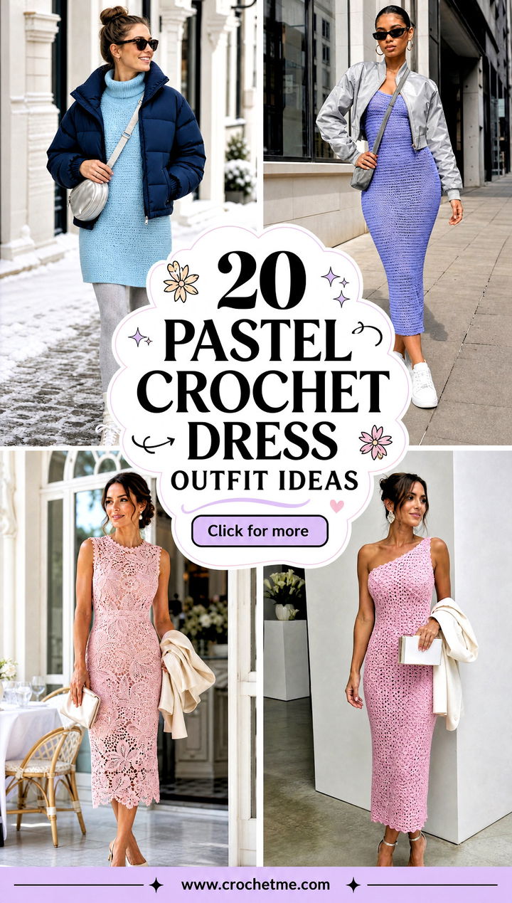 20 pastel crochet dress outfit ideas - 20 pastel crochet dress outfit ideas