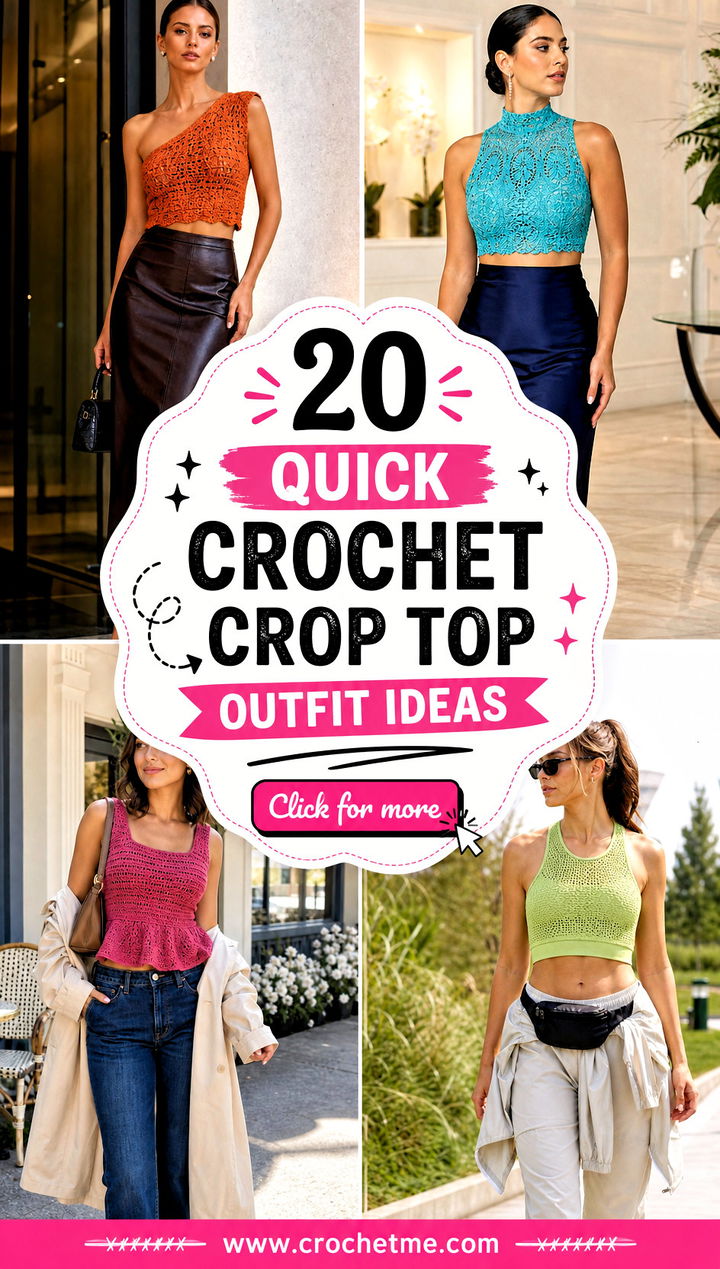 20 quick crochet crop top outfit ideas - 20 quick crochet crop top outfit ideas