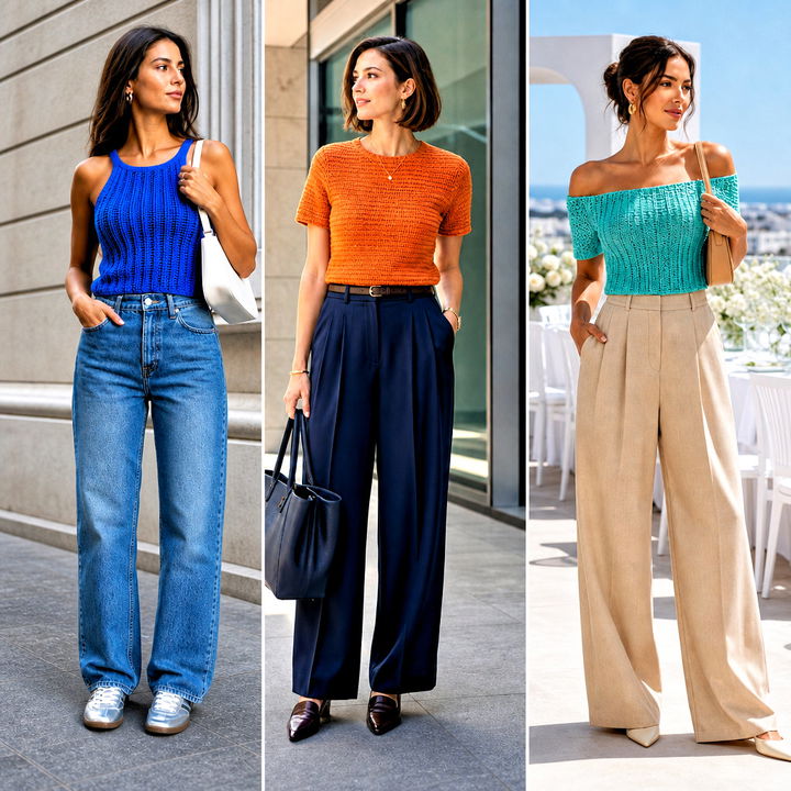 20 Ribs Crochet Top Outfit Ideas for Fresh Summer Style