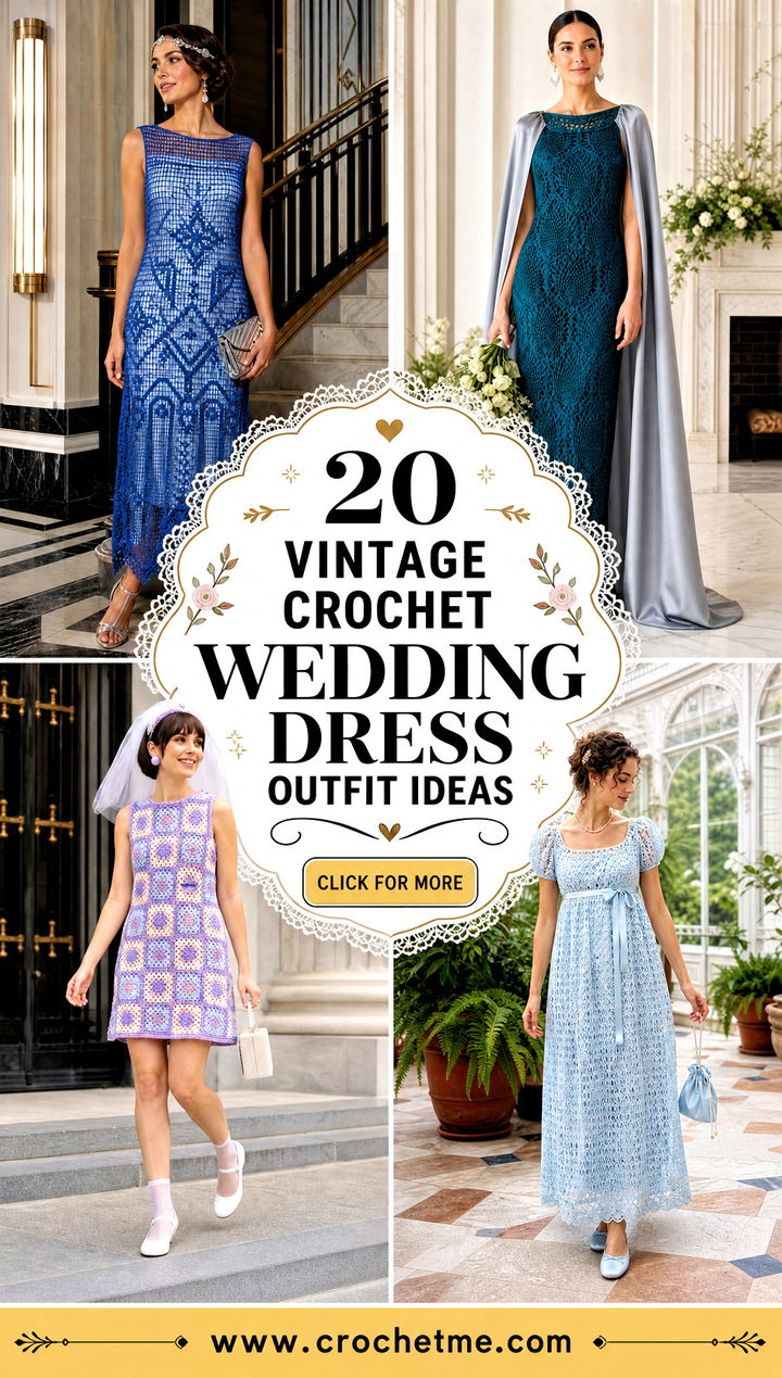 20 vintage crochet wedding dress outfit ideas - 20 vintage crochet wedding dress outfit ideas