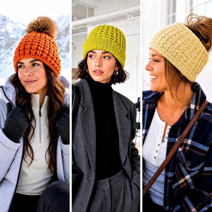 20 Waffle Crochet Beanie Outfit Ideas for Cozy Winter Style