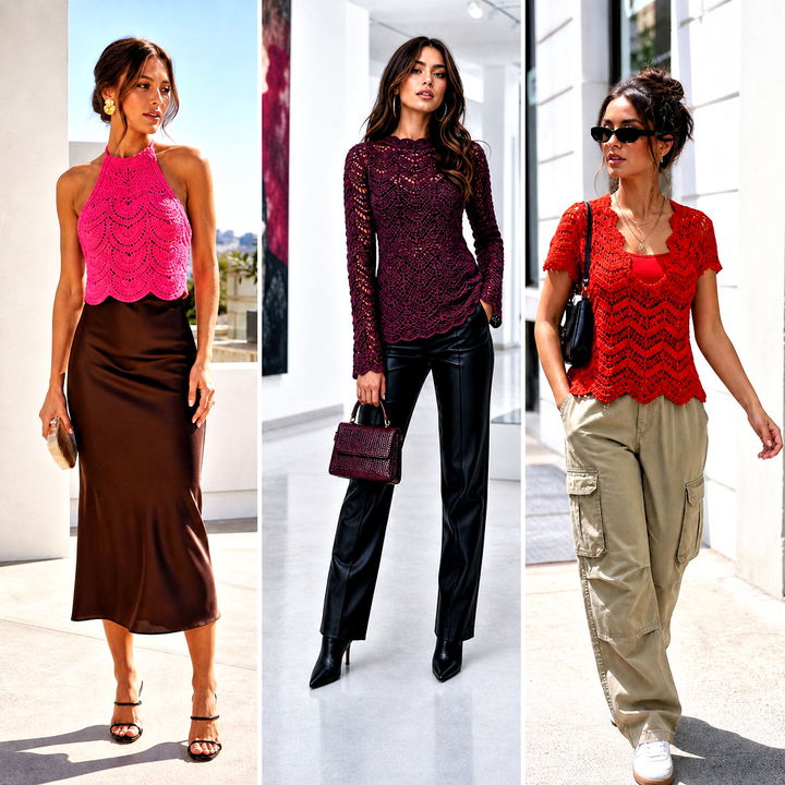 20 Wave Crochet Top Outfit Ideas for Breezy Summer Style