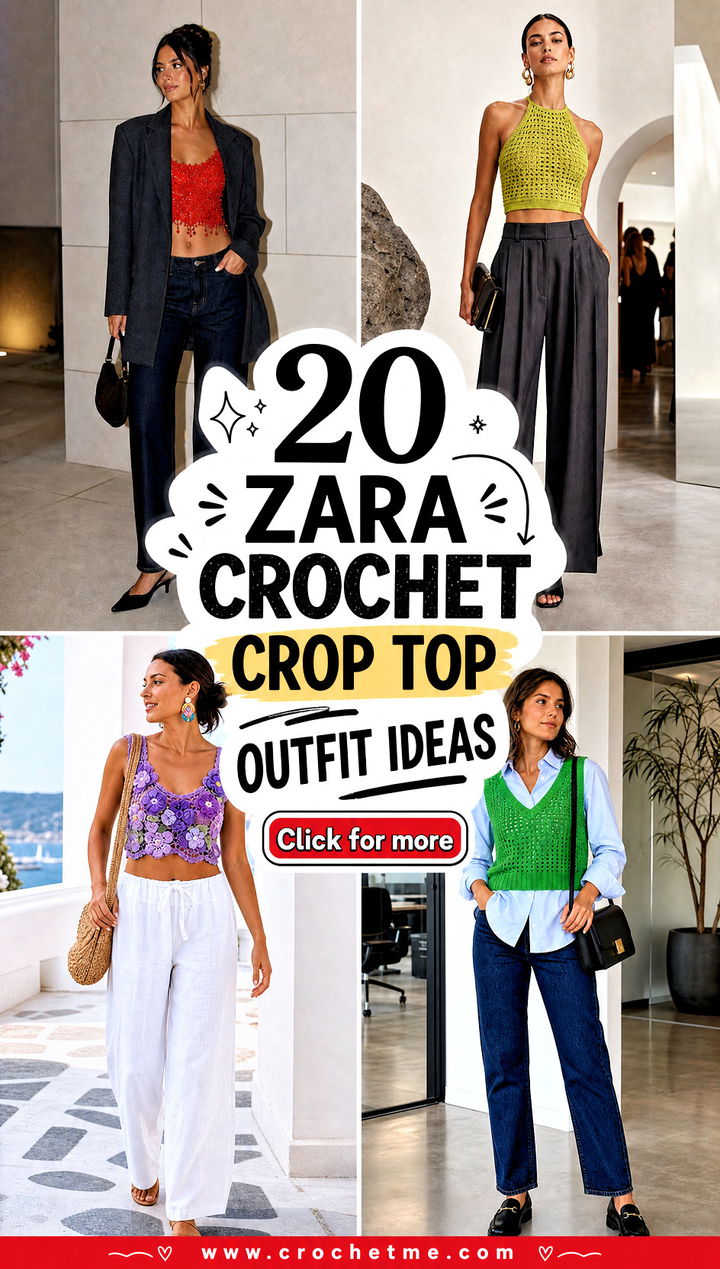20 zara crochet crop top outfit ideas - 20 zara crochet crop top outfit ideas