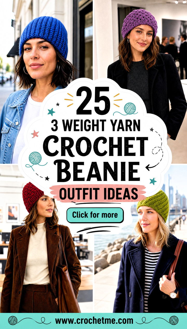 25 3 Weight Yarn Crochet Beanie outfit ideas - 25 3 Weight Yarn Crochet Beanie outfit ideas