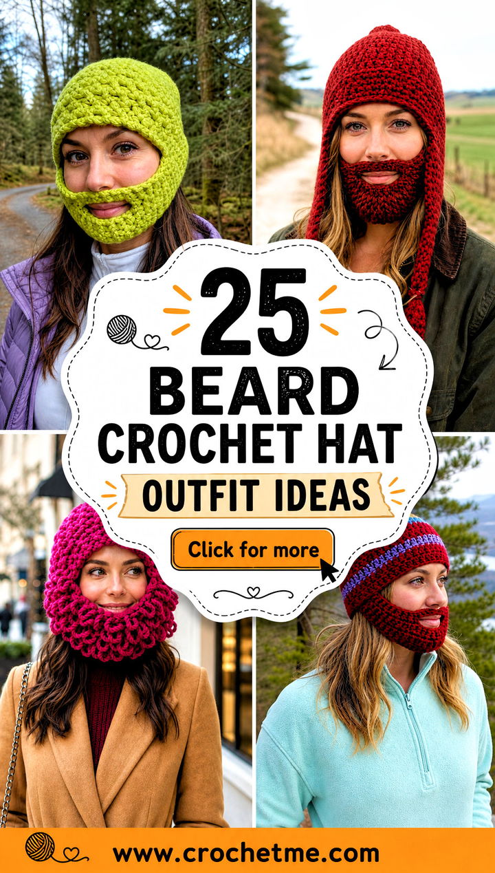 25 Beard Crochet Hat outfit ideas - 25 Beard Crochet Hat outfit ideas