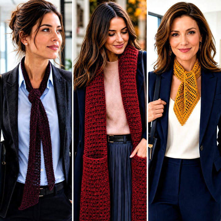 25 Beautiful Crochet Scarf Outfit Ideas for Cozy Days Ahead