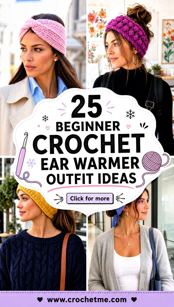 25 Beginner Crochet Ear Warmer outfit ideas - 25 Beginner Crochet Ear Warmer outfit ideas