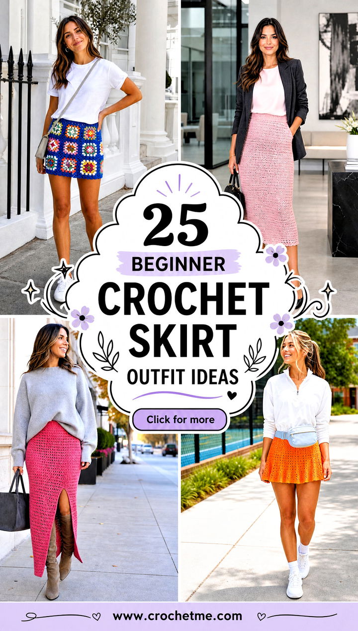 25 Beginner Crochet Skirt outfit ideas - 25 Beginner Crochet Skirt outfit ideas