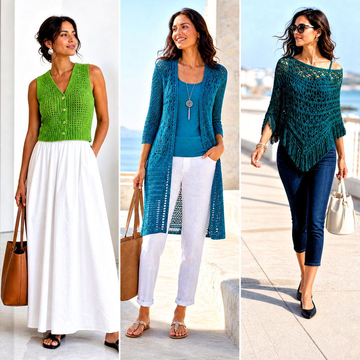 25 Boho Crochet Summer Tops Outfit Ideas for Breezy Days